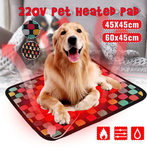 3-Mode Pet Dog Cat Waterproof Electric Heating Pad Body Winter Warmer Mat Bed Blanket Animals Bed Heater Accessories Random sent