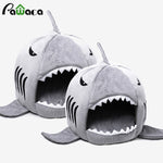 Dog House Shark Washable House Pet Bed Shark Dog Bed Cat Beds & Mats House Sleeping Sofa Bed Removable Cushion S/M For Dog Cat