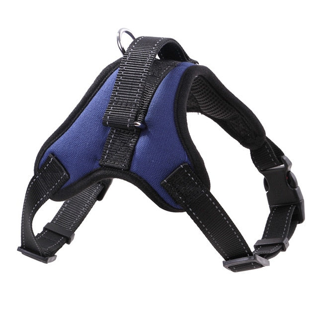 New Pets Dog Harness Vest Reflective Tape Breathable Mesh Pet Dogs Leash Harness Dog Collar Accessories