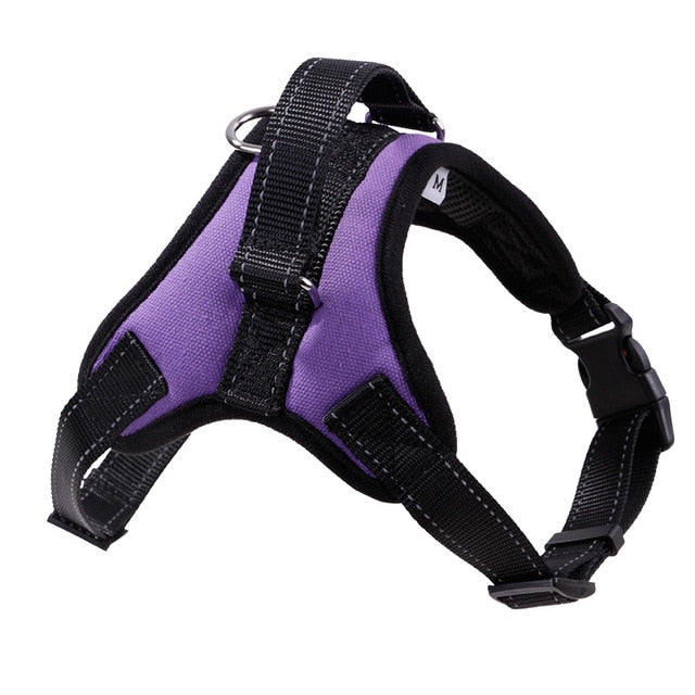 New Pets Dog Harness Vest Reflective Tape Breathable Mesh Pet Dogs Leash Harness Dog Collar Accessories