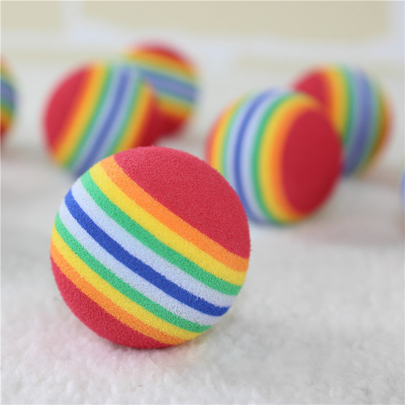 Pet Ball Toy Colorful EVA Safety Toys for Dog Cat Play Good Company Kitten Puppy Toys all available 3 Sizes Pet Toys