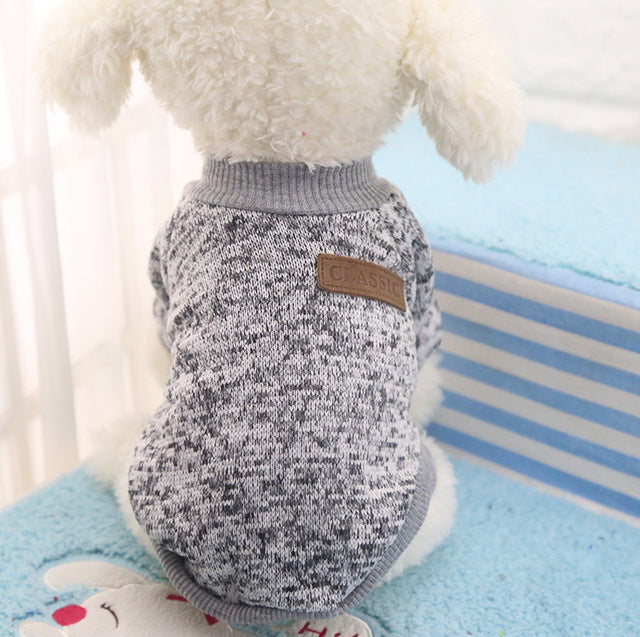 Dog Clothes For Small Dogs Soft Pet Dog Sweater Clothing For Dog Winter Chihuahua Clothes Classic Pet Outfit Ropa Perro 15S1