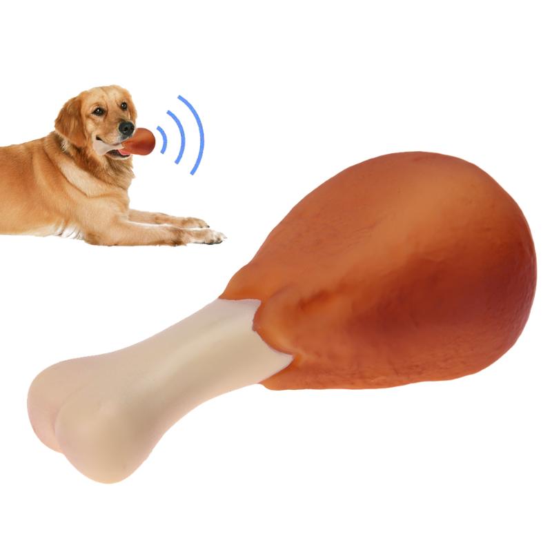 Pet Dog Toy Rubber Chicken Leg Puppy Sound Squeaker Chew Toys for Dogs Puppy Cat Interactive Pet Supplies Dog Products