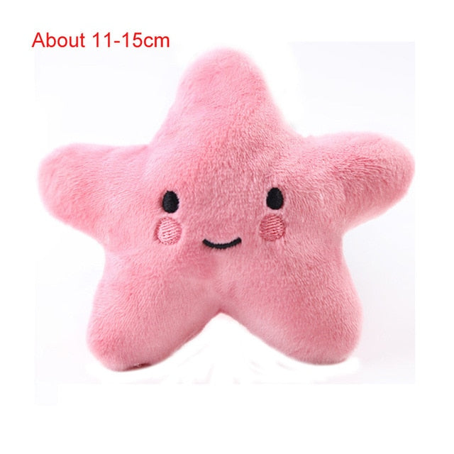 pawstrip 1pc Plush Dog Toys Squeaky Bone Ice Cream Carrot Puppy Chew Toy Interactive Cat Toys Pet Dog Sound Toys For Small Dogs