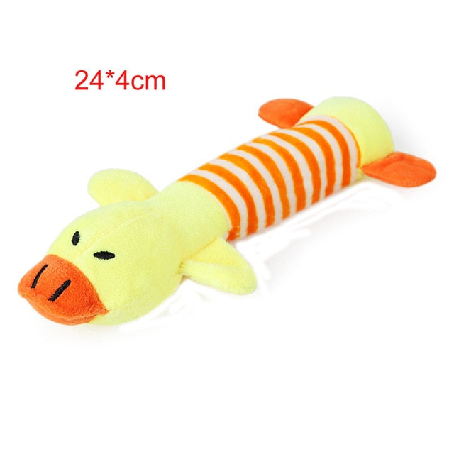 pawstrip 1pc Plush Dog Toys Squeaky Bone Ice Cream Carrot Puppy Chew Toy Interactive Cat Toys Pet Dog Sound Toys For Small Dogs