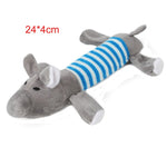 pawstrip 1pc Plush Dog Toys Squeaky Bone Ice Cream Carrot Puppy Chew Toy Interactive Cat Toys Pet Dog Sound Toys For Small Dogs