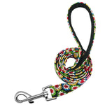 6 Colors Dog Leash Lead Nylon Printed Pet Puppy Walking Leash Mesh Padded Running Training Leashes Rope For Small Medium Dogs