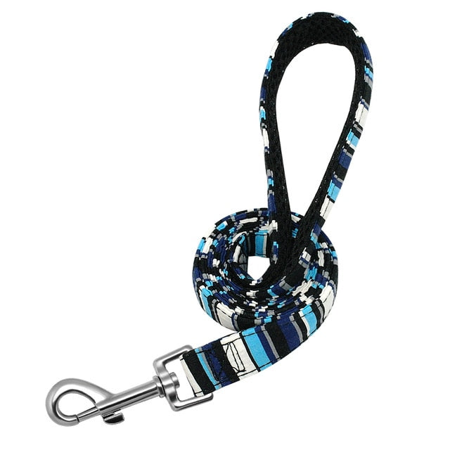 6 Colors Dog Leash Lead Nylon Printed Pet Puppy Walking Leash Mesh Padded Running Training Leashes Rope For Small Medium Dogs