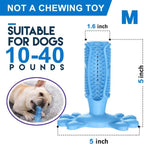 Pet Dog Toothbrush Chew Toy Doggy Brush Stick Soft Rubber Teeth Cleaning Dot Massage Toothpaste for Small dogs Pets Toothbrushes