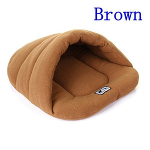 6 Colors Soft Polar Fleece Dog Beds Winter Warm Pet Heated Mat Small Dog Puppy Kennel House for Cats Sleeping Bag Nest Cave Bed