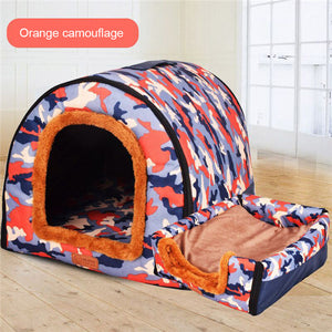 New Warm Dog House Comfortable Print Stars Kennel Mat For Pet Puppy Top Quality Foldable Cat Sleeping Bed cama para cachorro