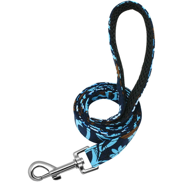 4ft Fashion Pattern Dog Leash Printed Nylon Pet Leash Rope For Small Medium Dogs Soft Pet Walking Leashes Chihuahua Pitbull