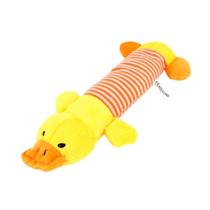 HILIFE Funny Plush Toys Dog Cat Fleece Toys Durability Squeak Chew Sound Dolls Elephant Duck Pig Fit for All Pets Pet Products